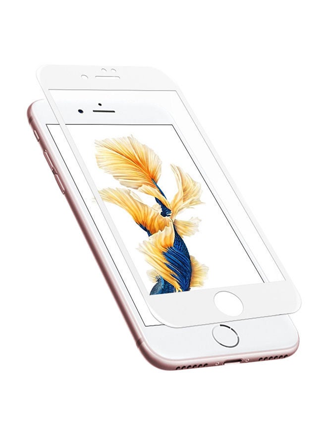 نيبمينينت لاصقة حماية من الزجاج المقوى 4D لهاتف أبل آيفون 7 بلس/ 8 بلس شفاف/ أبيض - Image 1