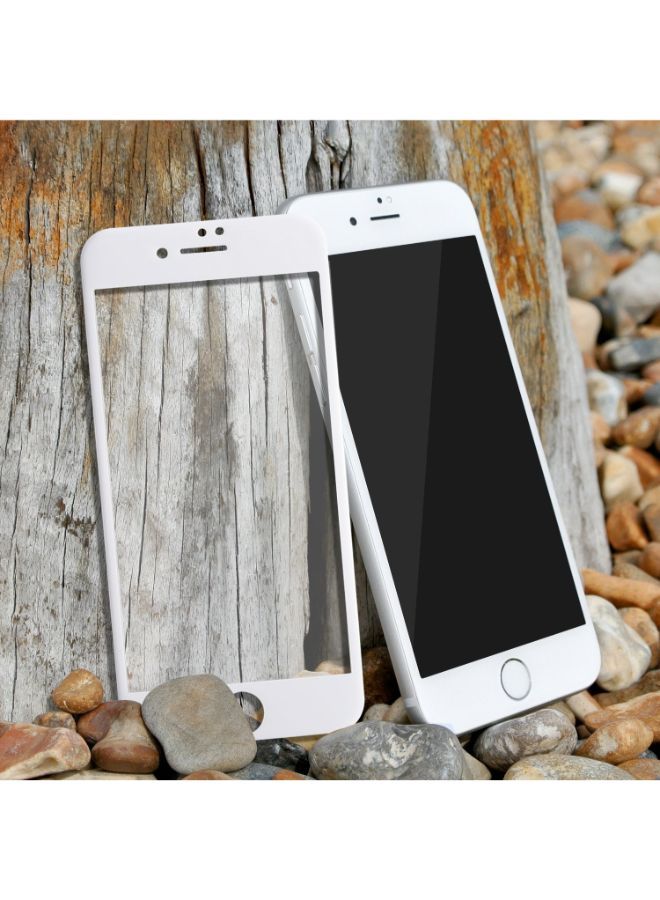 نيبمينينت لاصقة حماية من الزجاج المقوى 4D لهاتف أبل آيفون 7 بلس/ 8 بلس شفاف/ أبيض - Image 4