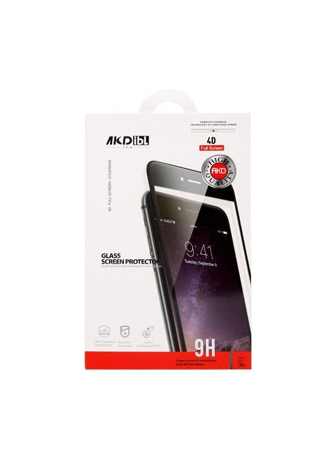 نيبمينينت لاصقة حماية من الزجاج المقوى 4D لهاتف أبل آيفون 7 بلس/ 8 بلس شفاف/ أبيض - Image 5