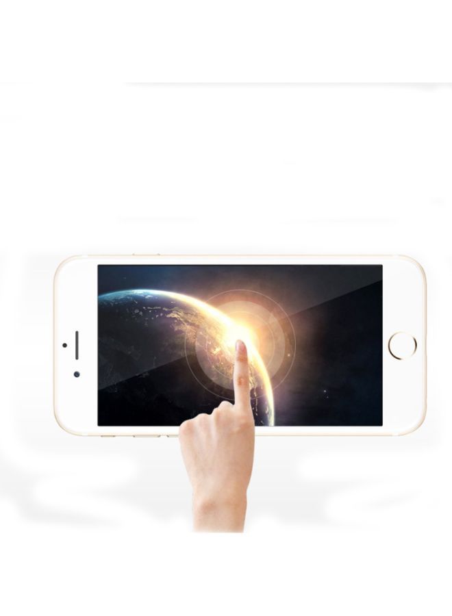 نيبمينينت لاصقة حماية من الزجاج المقوى 4D لهاتف أبل آيفون 7 بلس/ 8 بلس شفاف/ أبيض - Image 2