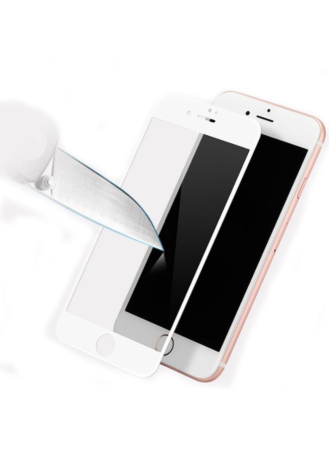 نيبمينينت لاصقة حماية من الزجاج المقوى 4D لهاتف أبل آيفون 7 بلس/ 8 بلس شفاف/ أبيض - Image 3