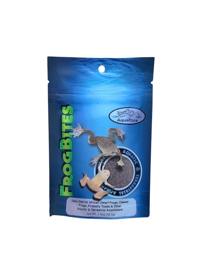 Invert Aquatics Frog Bites - Moist Pellet Sinking Diet for Frogs & Small Amphibians (1.5 oz (42.5g)) - Image 1