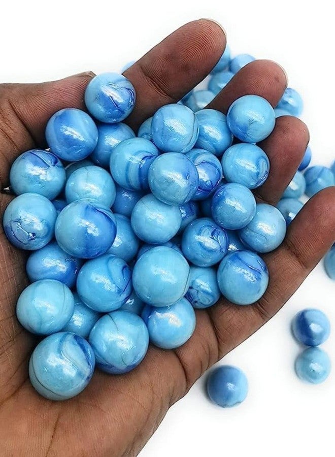 FULLFILLS kanche goli (Glass Balls) Colour - Sky Blue (Pack of 50 PCS) - Image 1