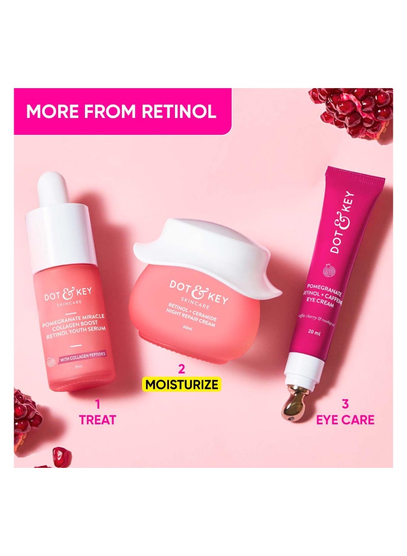 Night Reset Retinol + Ceramide Night Cream | Anti Aging Cream For Face | Reduces Fine Lines & Wrinkles Lift Face Moisturizer With Hyaluronic Acid And Ceramides | 60ml