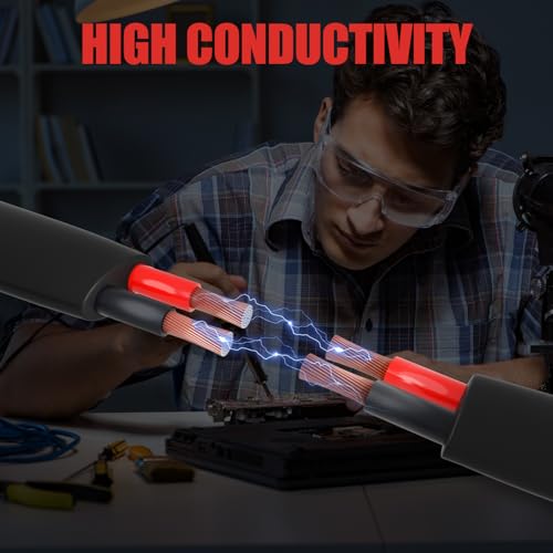 HONENCN 12 Gauge Wire 2 Conductor Electrical Wire, 12 AWG 3.3mm² Wire PVC Cord, 12V/24V DC Low Voltage/Copper-clad Aluminum(CCA)/Flexible/2 Wire for Automotive Wire LED Strips Lamp Lighting Marine(9.2M/30FT) - Image 4