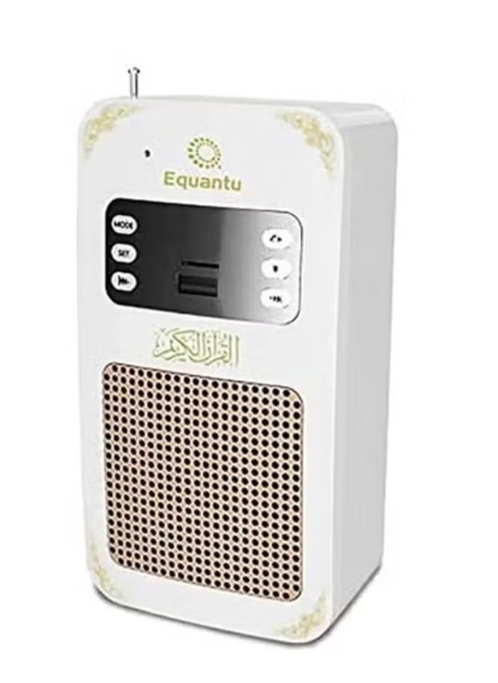 Equantu SQ669 Portable Small Bluetooth Speaker MP3 Arabic Translator Quran Player with USB Jack, High-Quality Sound, Compact Design for Home & Travel, Ideal for Listening to Quran Recitations, Islamic Lectures, Music, and More – White  - Image 5