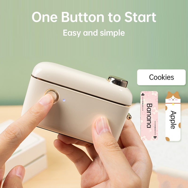 NIIMBOT H1S Label Maker Machine Mini Pocket Thermal Label Printer All in One BT Connect Support Continuous & Gap Label with Cutter for Price Tag DIY Date Journal Study Sticker 8-15mm Label Width - Image 4