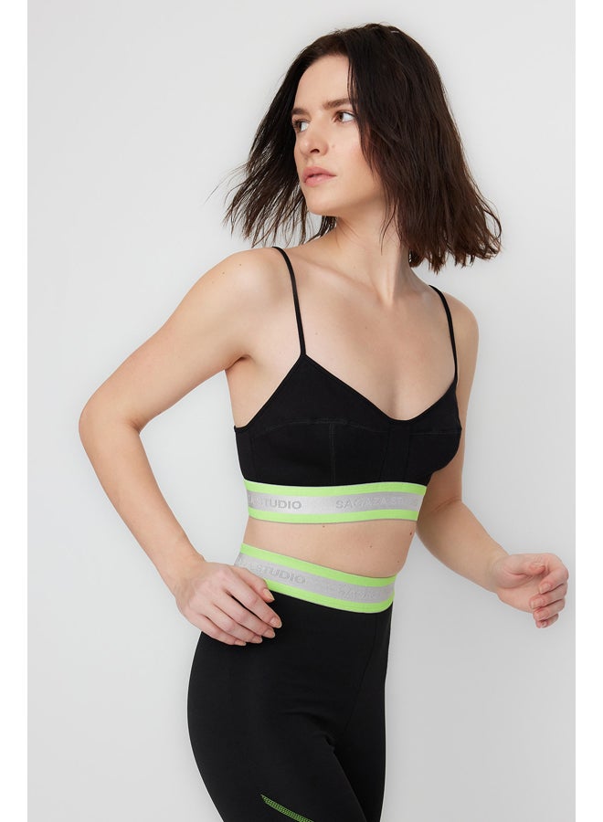 trendyol X Sagaza Studio Black Elastic Detailed Bustier TCLSS23BS00008  - Image 1