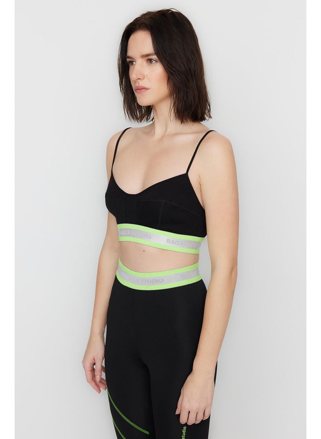 trendyol X Sagaza Studio Black Elastic Detailed Bustier TCLSS23BS00008  - Image 4