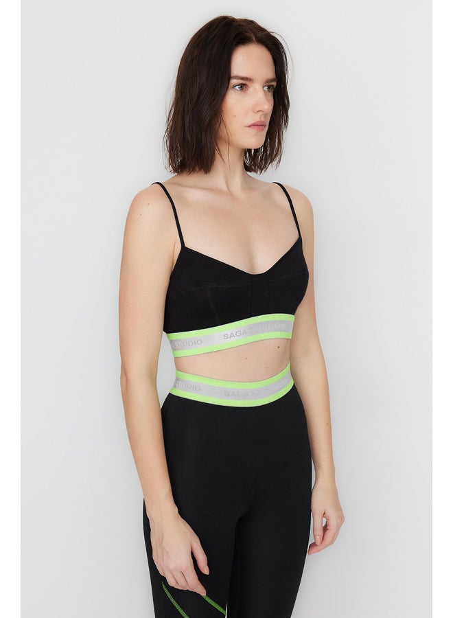 trendyol X Sagaza Studio Black Elastic Detailed Bustier TCLSS23BS00008  - Image 3