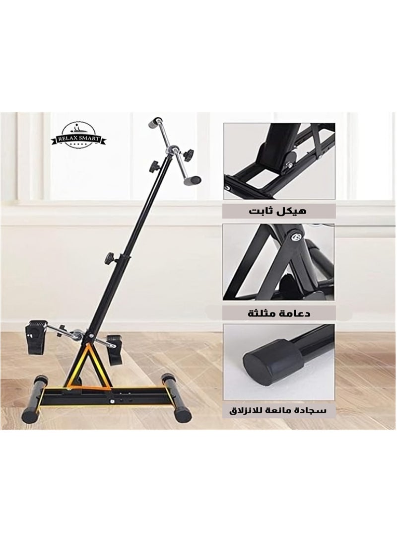 ريلاكس سمارت دراجة ريلاكس سمارت المحمولة متعددة الاستخدامات لتدريب الذراعين والساقين مع شاشة LCD - جهاز دواسة تمارين صغير للمنزل والمكتب وإعادة التأهيل - Image 5