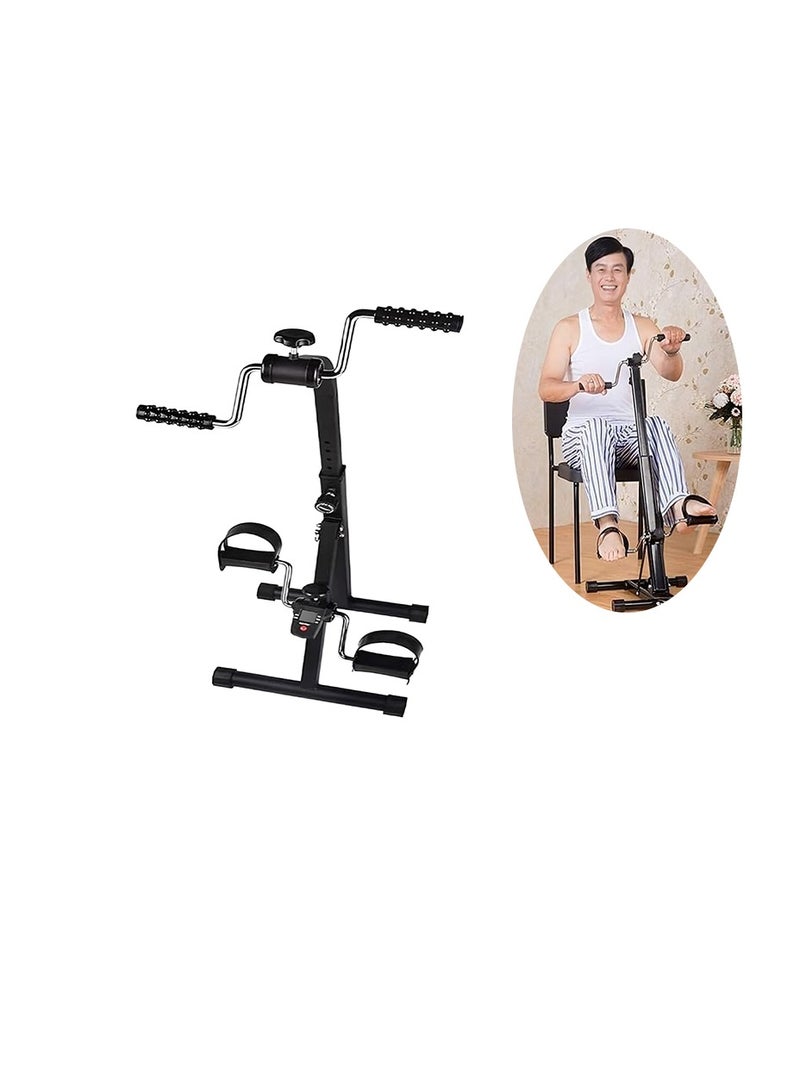 ريلاكس سمارت دراجة ريلاكس سمارت المحمولة متعددة الاستخدامات لتدريب الذراعين والساقين مع شاشة LCD - جهاز دواسة تمارين صغير للمنزل والمكتب وإعادة التأهيل - Image 1