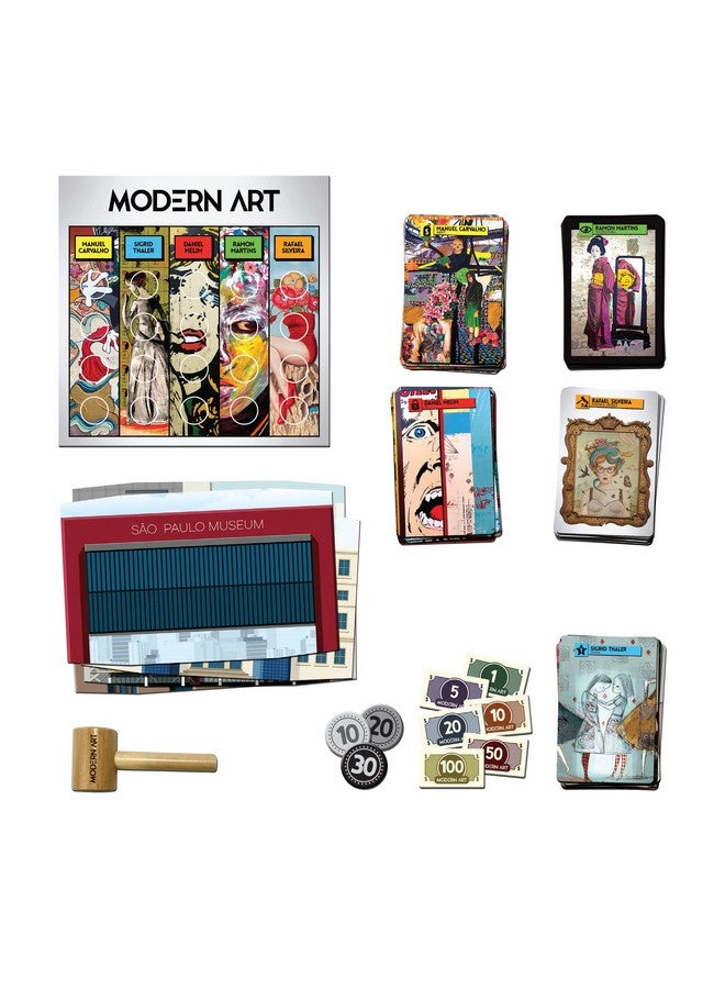 CMON Modern Art Board Game | Art Museum Auction Strategy Game | A Competitive Game of Prediction | Great for Game Night with Adults | Ages 14+ | 3-5 Players | Average Playtime 45 Minutes | Made - Image 3