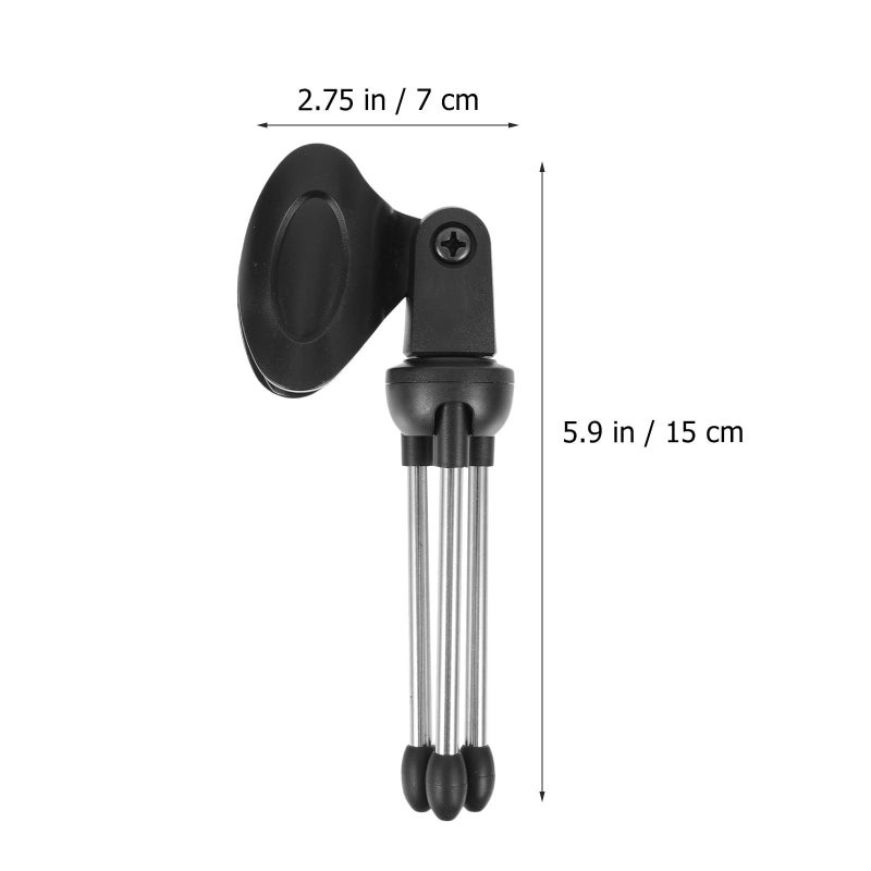 Zerodeko 2pcs Desktop Tripod Microphone Stand with Metal Bracket Spring Clamp - Image 3