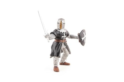 Papo - Hospitaller Knight with Sword - Figurine - 3 Years Old - Fantasy & Medieval Collection - Hand Painted - Realistic Details - Durable and Educational - 9.50 cm x 4.50 cm x 11.00 cm - Gift Idea - Image 4