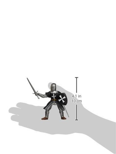Papo - Hospitaller Knight with Sword - Figurine - 3 Years Old - Fantasy & Medieval Collection - Hand Painted - Realistic Details - Durable and Educational - 9.50 cm x 4.50 cm x 11.00 cm - Gift Idea - Image 3