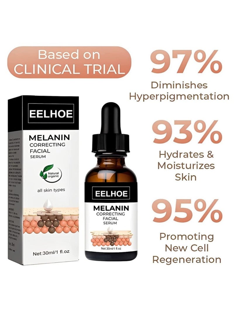 EELHOE Melanin Correcting Facial Serum: Dark Spot Correcting Glow Serum, Gentle and Non-Irritating for All Skin Areas - Image 2