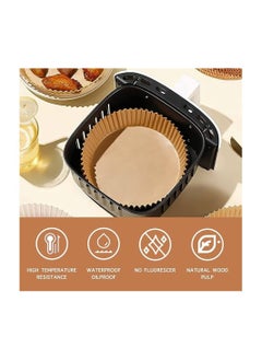 Generic Air fryer paper 100 pieces healthy and nonstick  - Image 3