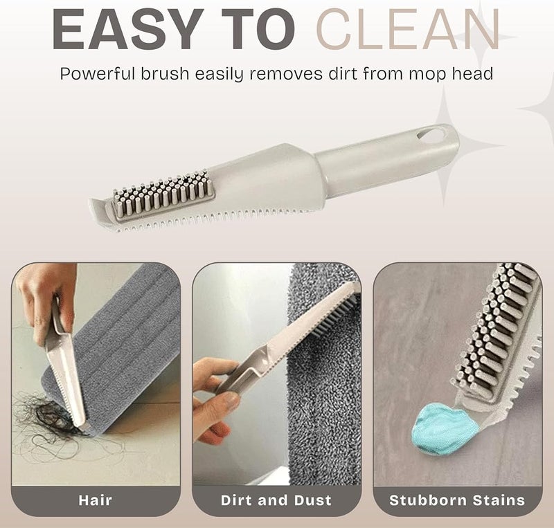 BPA Spray Mop for Floor Cleaning with 2pcs Washable Pads - Wet Dry Microfiber Mop with 800 ml Refillable Bottle for Kitchen Wood Floor Hardwood Laminate Ceramic Tiles Floor Dust Cleaning - Image 3