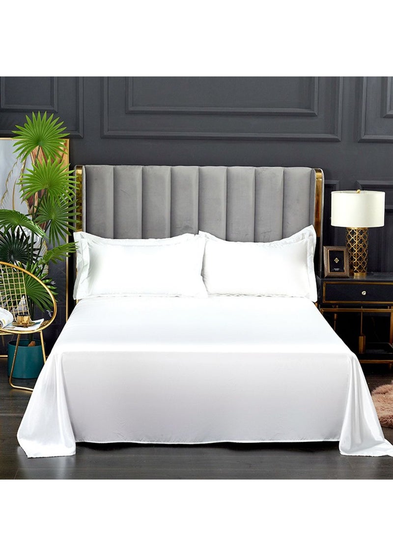 Sharpdo Four-piece bedding set microfiber soft quilt set with 1 quilt cover, 1 flat sheet and 2 pillowcases 1.8m bed（200*230cm）  - Image 2