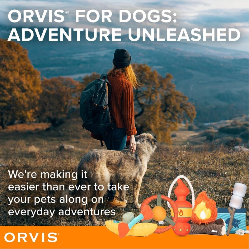 Orvis Pet Floating Fetch and Chew Stick with Durable Plush Removable Marshmallows; Interactive Dog Toy with Removable Squeaky Marshmallows; Floating Dog Toys, Fun Camping Theme Dog Toys - Image 5