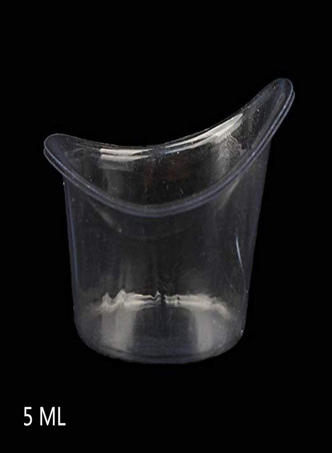 PPX 50 Pcs Non Sterile Disposable Plastic Eye Wash Cups Portable Disposable Measuring Cup 5ml Eye Flush Cleaning Cups Vials for Storage or First Aid Kit Use by PPX - Image 2