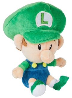 Little Buddy Little Buddy 1248 Super Mario All Star Collection 6" Baby Luigi Plush  - Image 1