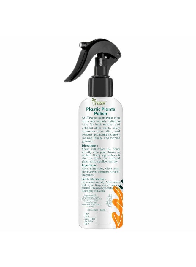 Urba Plastic Plant Cleaner and Polisher for Artificial Greenery 200 ml - Image 2