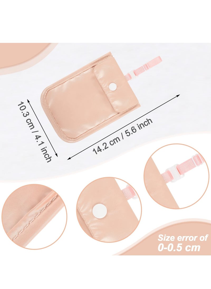 Excefore - Women Bra Wallet, 2 Pieces Undercover Travel Pouch and Secret Pocket Bra Pocket Travel Wallet for Passport Valuables Bra Stash - Image 1