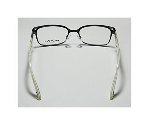 Koali 6941k Womens/Ladies Designer Full-rim Eyeglasses/Spectacles (49-17-135, Black/Ivory) - Image 5