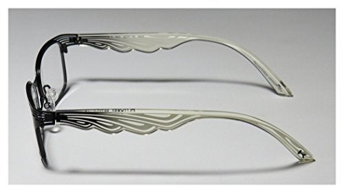 Koali 6941k Womens/Ladies Designer Full-rim Eyeglasses/Spectacles (49-17-135, Black/Ivory) - Image 4