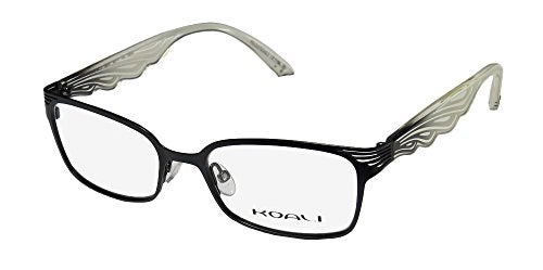 Koali 6941k Womens/Ladies Designer Full-rim Eyeglasses/Spectacles (49-17-135, Black/Ivory) - Image 1