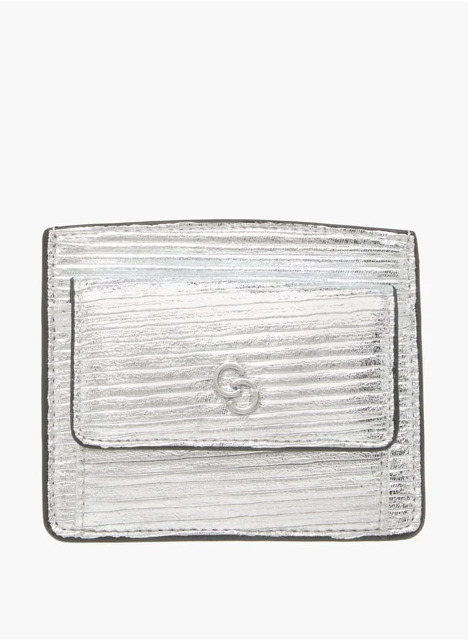 Celeste Women Wrinkle Textured Wallet with Button Closure