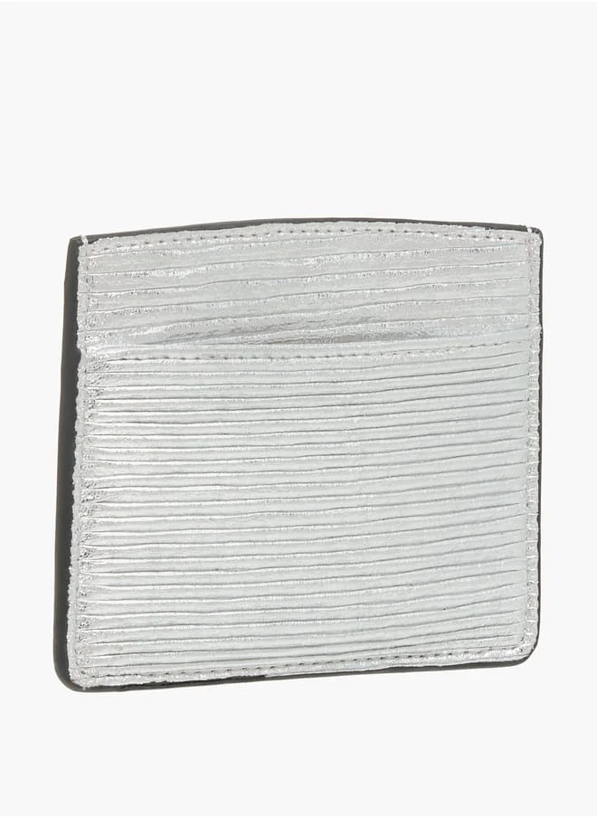 Celeste Women Wrinkle Textured Wallet with Button Closure
