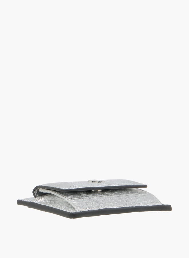 Celeste Women Wrinkle Textured Wallet with Button Closure  - Image 4