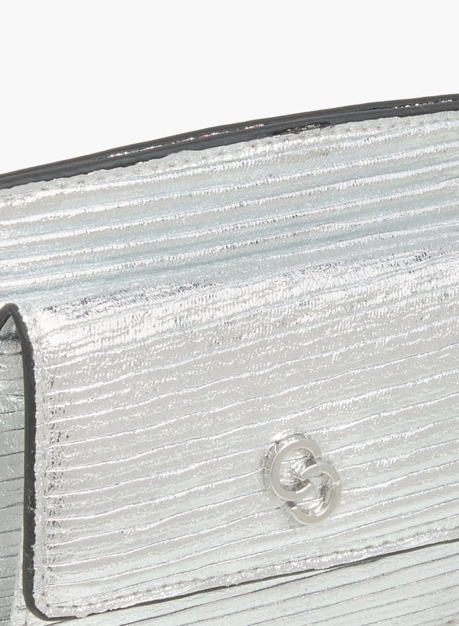 Celeste Women Wrinkle Textured Wallet with Button Closure  - Image 3