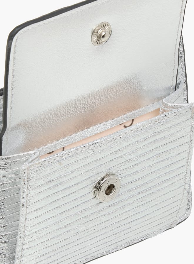 Celeste Women Wrinkle Textured Wallet with Button Closure  - Image 5