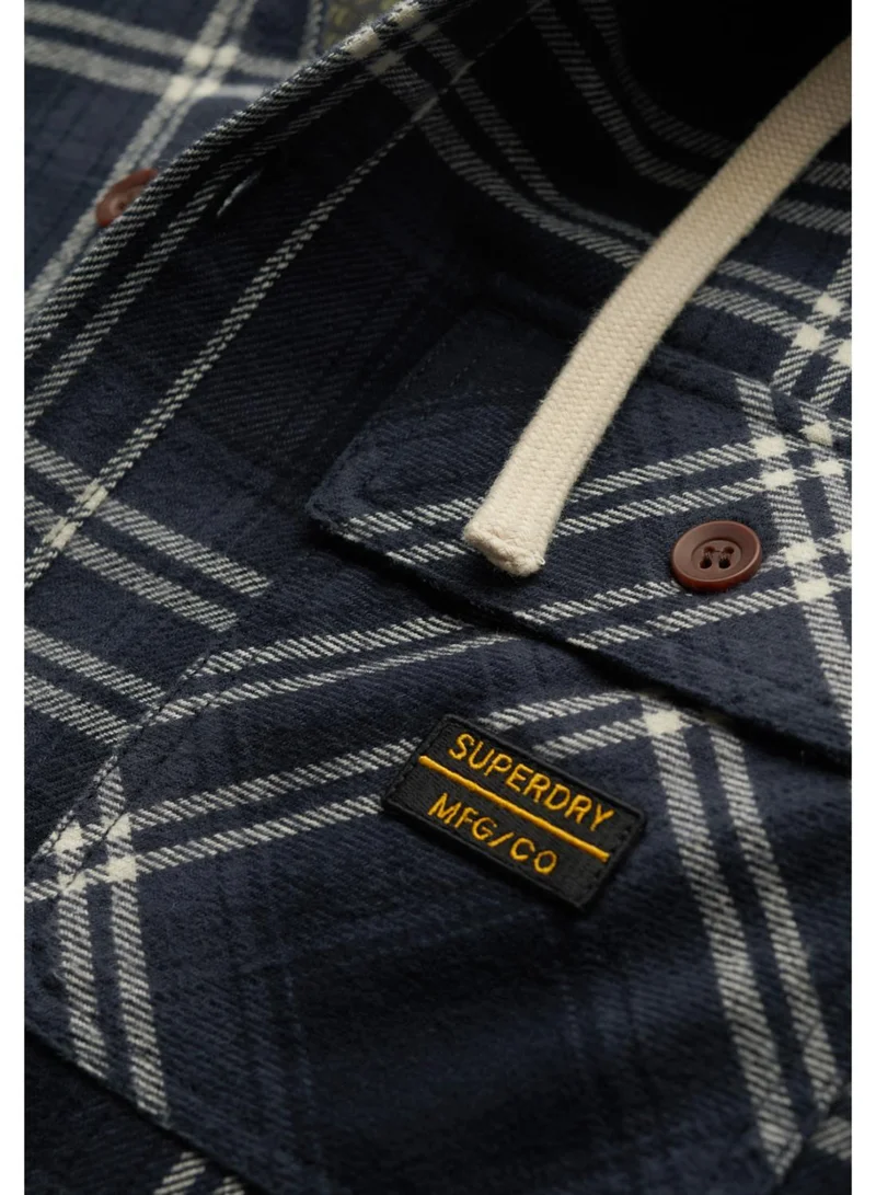 سوبر دراي قميص كاروهات بغطاء رأس إضافي