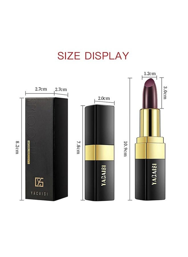 Go Ho أحمر شفاه سحري يتغير لونه إلى الأسود، ملمع شفاه طبيعي مرطب يدوم طويلاً، بلسم شفاه مغذي للنساء (وردة سوداء تتحول إلى أحمر طوبي) - Image 5