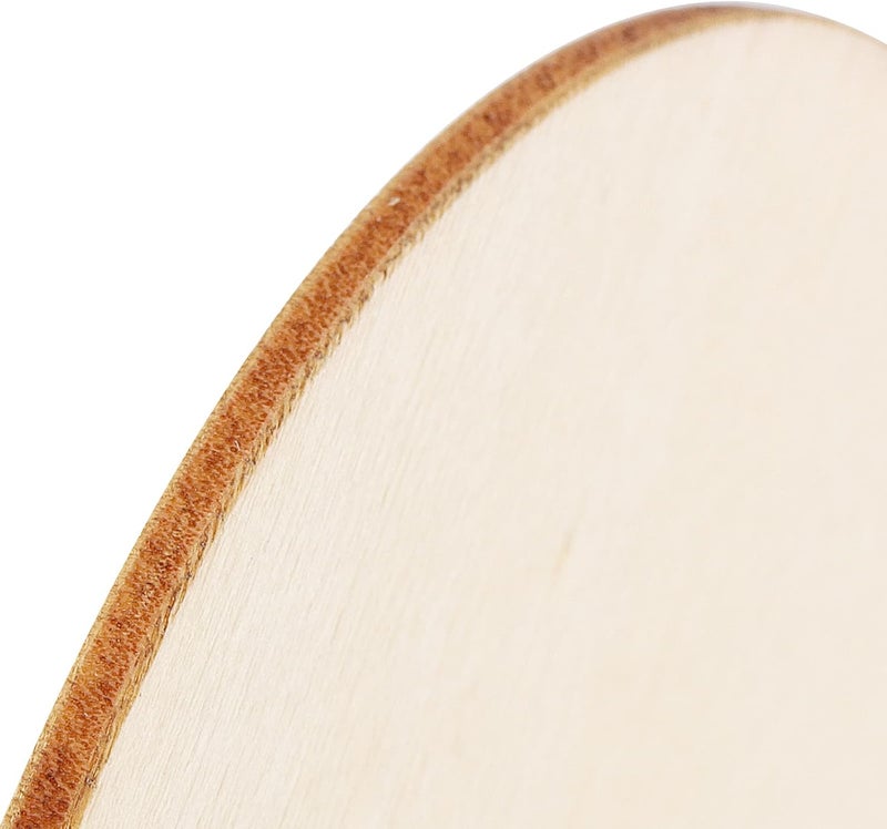 MANCHAP 150 PCS 10cm Craft Wooden Circles, 2.5mm Thick Unfinished Wooden Discs Round Wood Blank for Crafts, Painting, DIY - Image 4