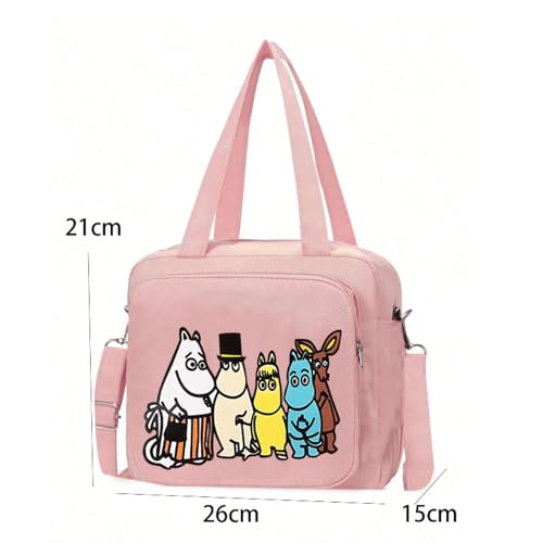 Winnies Diaper Bag Mummy Tote | Travel Nappy Tote for Baby Care | Multifunction Maternity Cross Body Bags with Zipper Closure Lightweight Hand-Carry Totes for Moms & Newborn Essentials (Pink) - Image 2