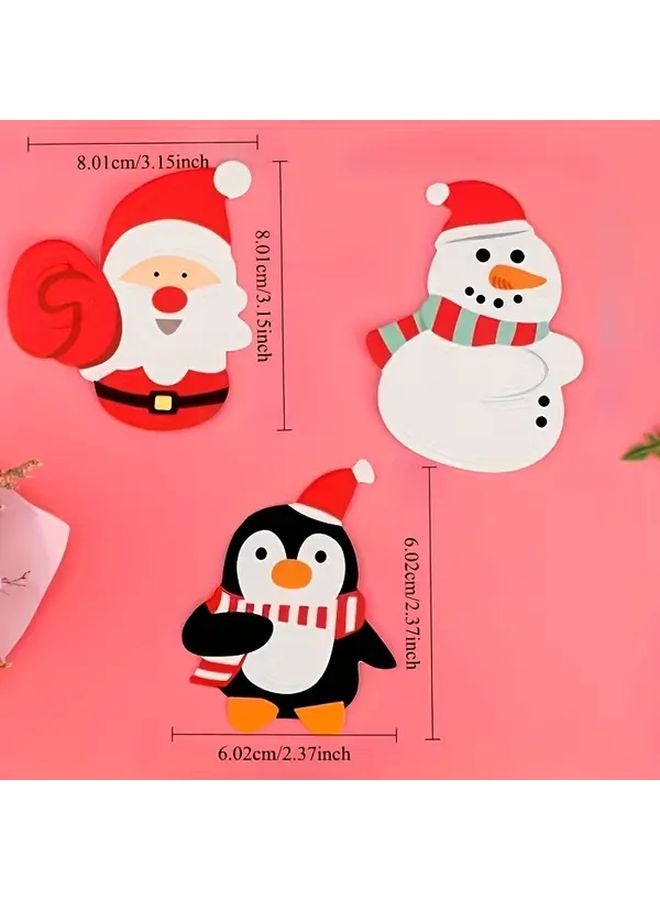 Christmas Lollipop Cards 100pcs Santa Claus Penguin Designs Party Favors Gifts - Image 4