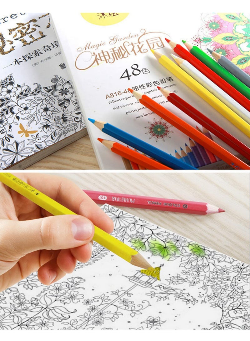 Oil Based Colored Pencils Safe Non-toxic 48 colors colored pencils lapices de colores lapis Sketch Painting Pen Supplies - Image 3