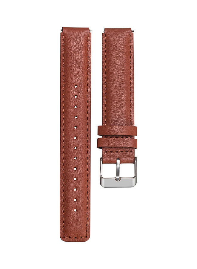 NIBEMINENT Replacement Leather Watchband For Huawei Talkband 6 Brown - Image 2