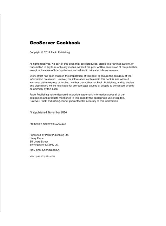GeoServer Cookbook: A Comprehensive Guide to Boosting Your Map Server's Performance with GeoServer - Image 2