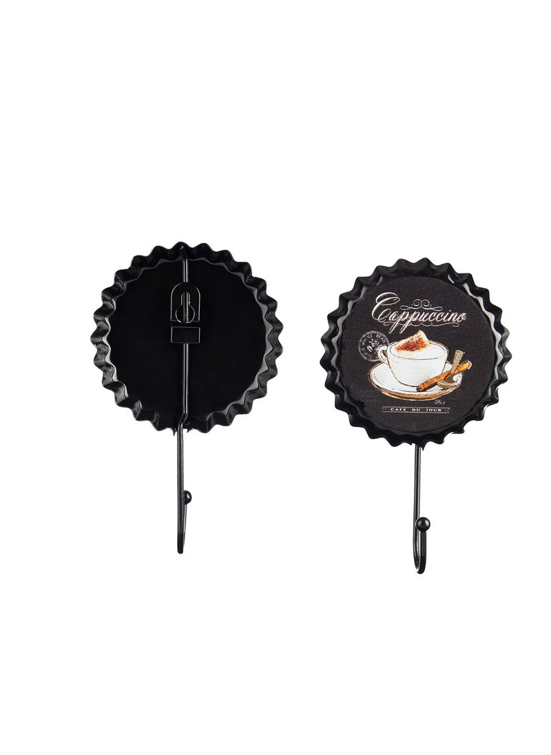EAZYWAGON Eazy Wagon Decorative Wall Hook Cappuccino Wall Hook Metal Bottle Cap Sign Hook for Restaurant Home Living Area Bar Hotel Wall Hanger Gift Item  - Image 4