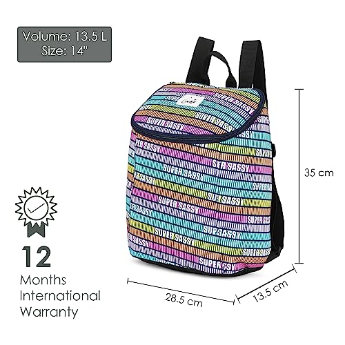 Genie Super Sassy Small bag- 14 inch, Stylish and Trendy College backpacks for girls, Water Resistant and Lightweight Mini Bags for Travelling Purpose. 13.5 litres - Image 2