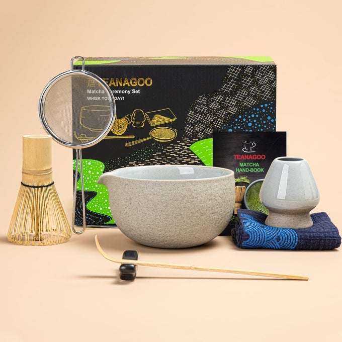 MATCHA WHISK SET7 PCS MATCHA SETMATCHA KIT FOR CEREMONYMATCHA TEA SET FOR MAKING BREAKFASTLATTEMATCHA WHISK SET AND BOWL WITH ALL ACCESSORIESGIFT FOR MATCHA LOVERFRIENDFAMILY