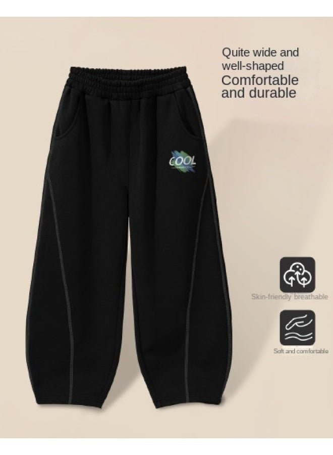 Badibadi Children's Cargo Pants, Autumn Wide-leg Trousers For Boys And Girls, Loose Casual Pants, Structured And Stylish Sweatpants Long Pants - Image 1