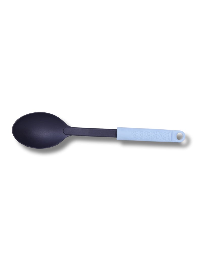 British Chef Nylon Solid Spoon - Anti-Scratch for Non-Stick Pans. Dishwasher Safe. Soft Grip Silicone  Handle. Ideal Cooking Utensil BC-333 - Image 2